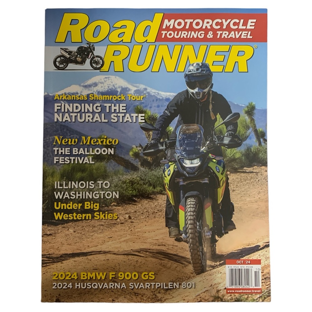 Road Runner Magazine October 2024 Motorcycle Touring Travel 2024 BMW F 900 GS